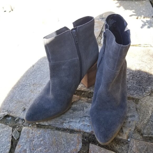 Nine West Kirbyo Suede Leather Heel Boots Size 7.5 - Picture 1 of 11